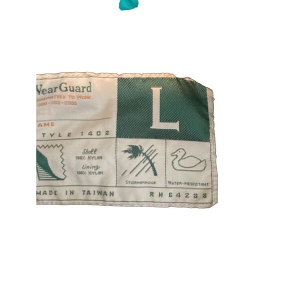 WearGuard Women’s Large Green Lightweight Rain Jacket Storm Proof Rain Resistant - Picture 5 of 9